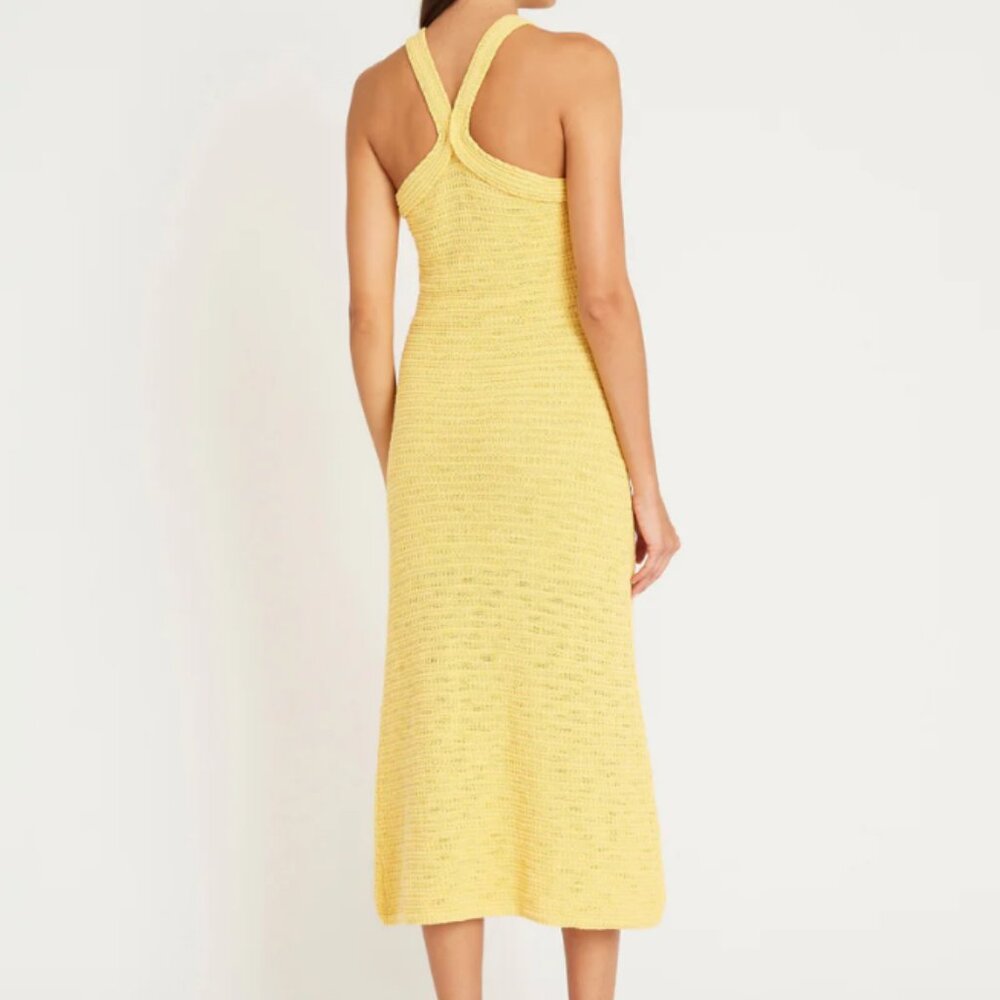 NWT - LUXELY "Sky" Racerback Knit Dress In Raffia - Size Large - GAWJUS!!! - Picture 2 of 6